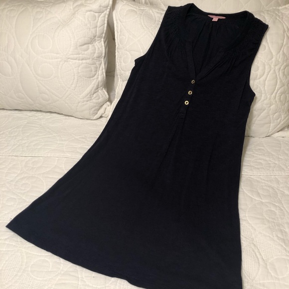 Lilly Pulitzer Essie Dress, True Navy, size S - Picture 4 of 8